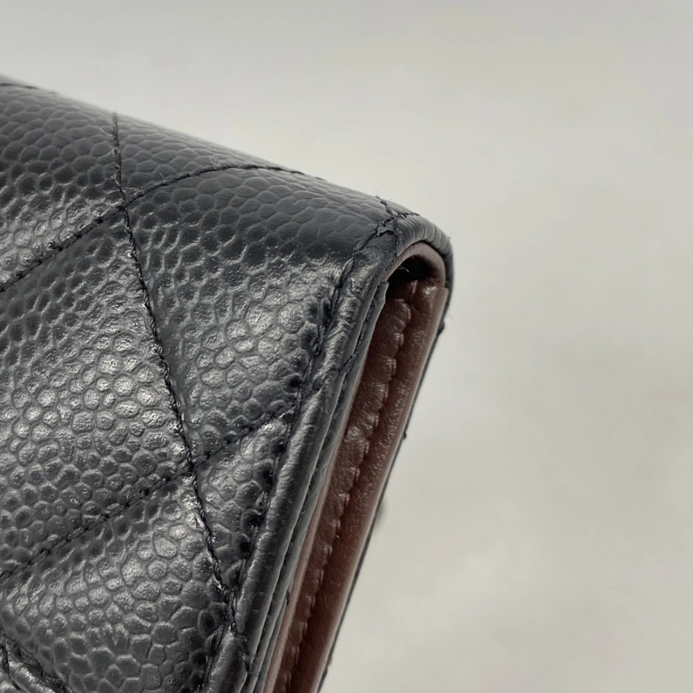 CHANEL Black Caviar Leather Wallet - Picture 5 of 7